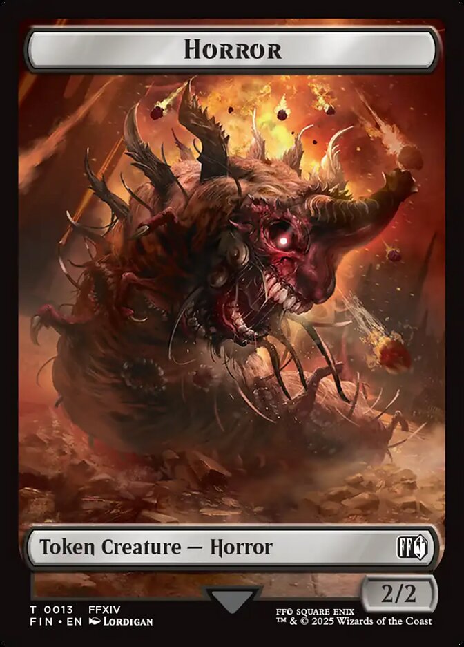 Horror TFIN-13 Final Fantasy Tokens Magic card