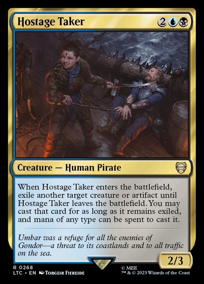 Hostage Taker LTC-268 Tales of Middle-earth Commander Magic card