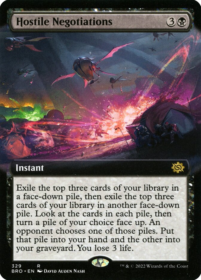Hostile Negotiations BRO-329 The Brothers' War Magic card