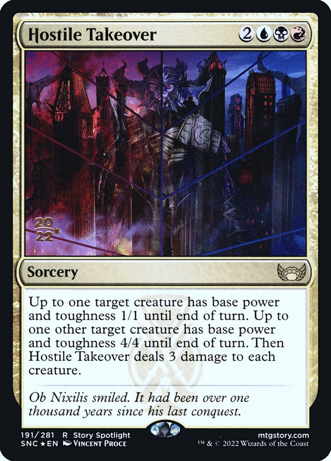 Hostile Takeover PSNC-191S Streets of New Capenna Promos Magic card