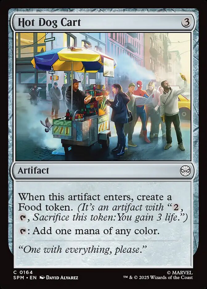 Hot Dog Cart SPM-164 Marvel's Spider-Man Magic card