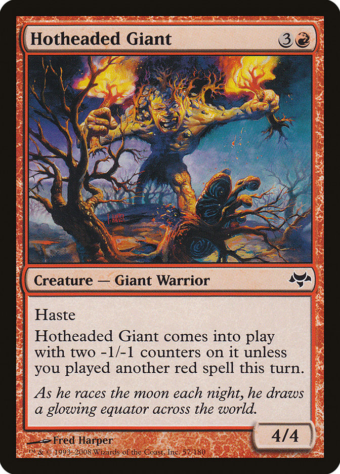 Hotheaded Giant EVE-57 Eventide Magic card