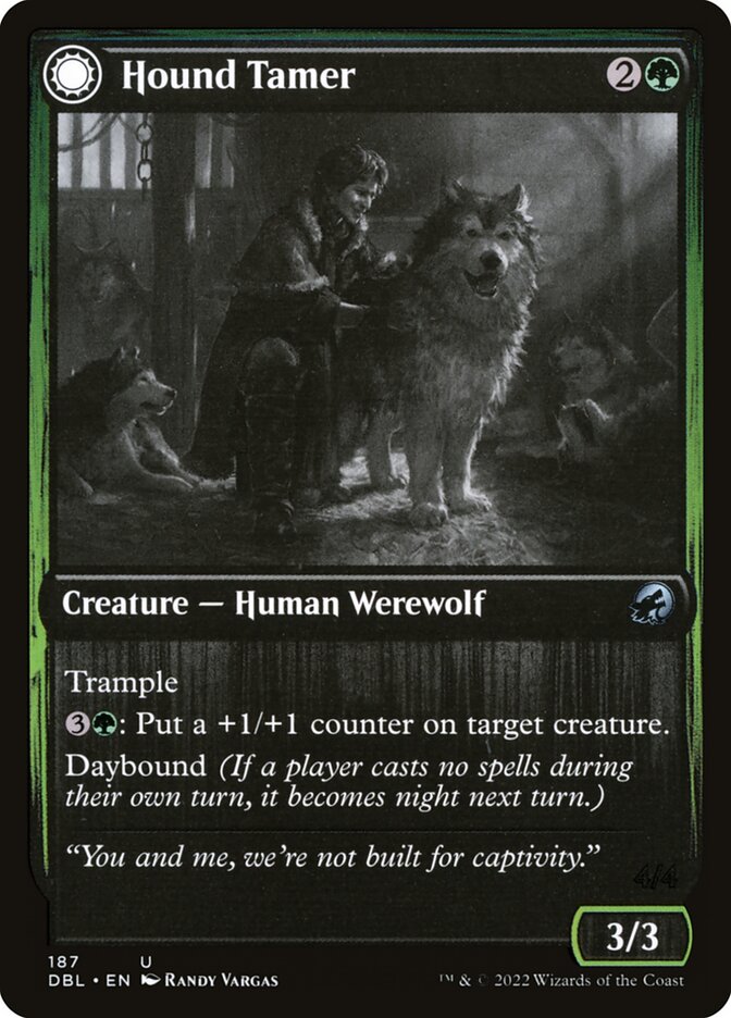 Hound Tamer // Untamed Pup DBL-187 Innistrad: Double Feature Magic card