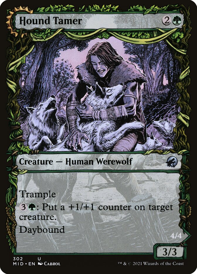 Hound Tamer // Untamed Pup MID-302 Innistrad: Midnight Hunt Magic card