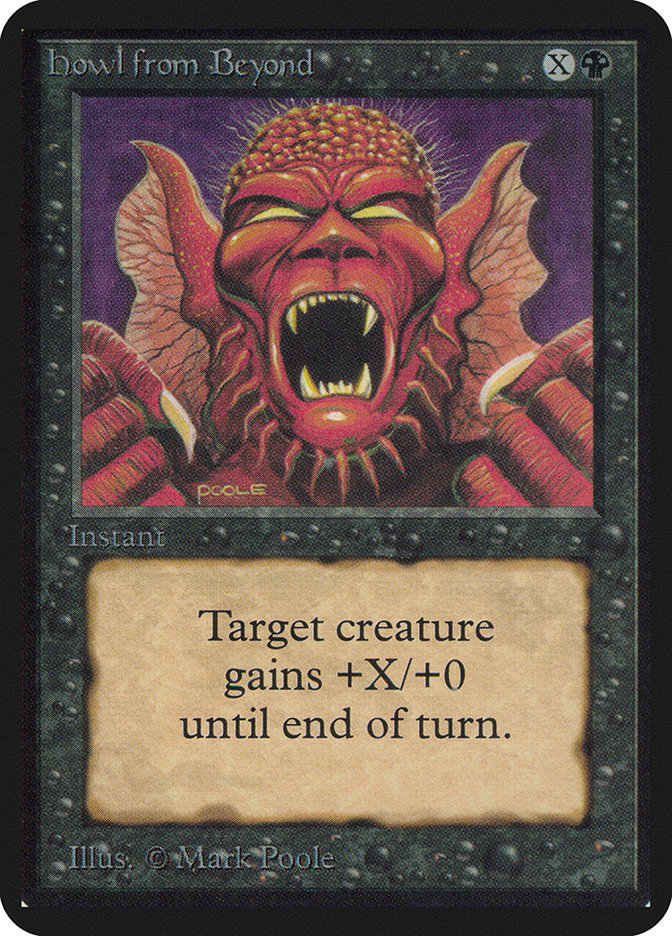 Howl from Beyond LEA-111 Limited Edition Alpha Magic card