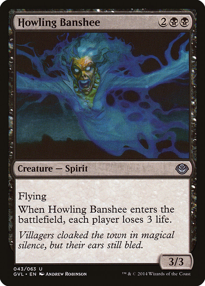 Howling Banshee GVL-43 Duel Decks Anthology: Garruk vs. Liliana Magic card