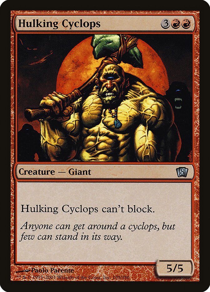 Hulking Cyclops 8ED-195STAR Eighth Edition Magic card