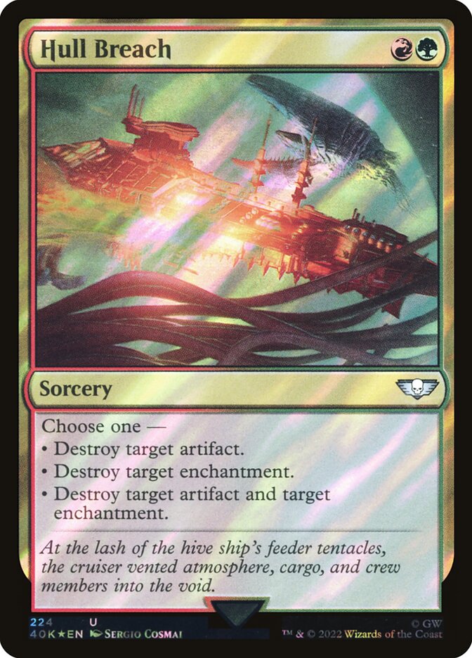 Hull Breach 40K-224STAR Warhammer 40,000 Commander Magic card