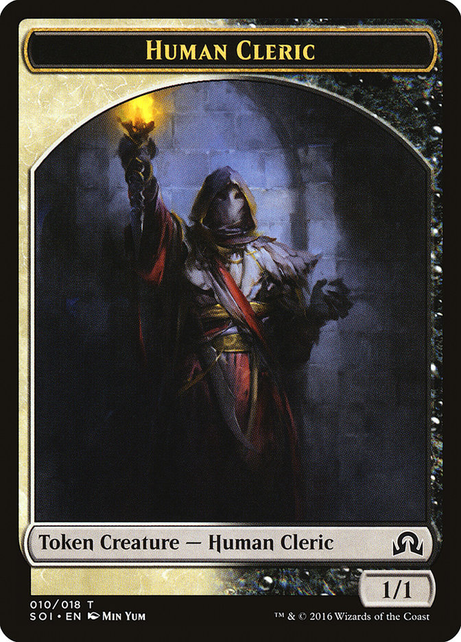 Human Cleric TSOI-10 Shadows over Innistrad Tokens Magic card