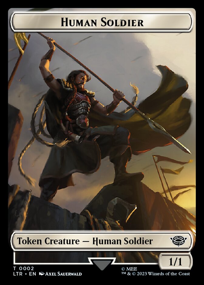Human Soldier TLTR-2 Tales of Middle-earth Tokens Magic card