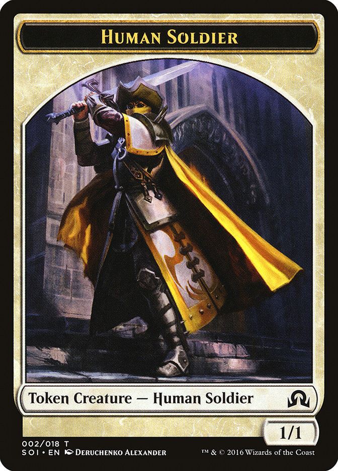 Human Soldier TSOI-2 Shadows over Innistrad Tokens Magic card