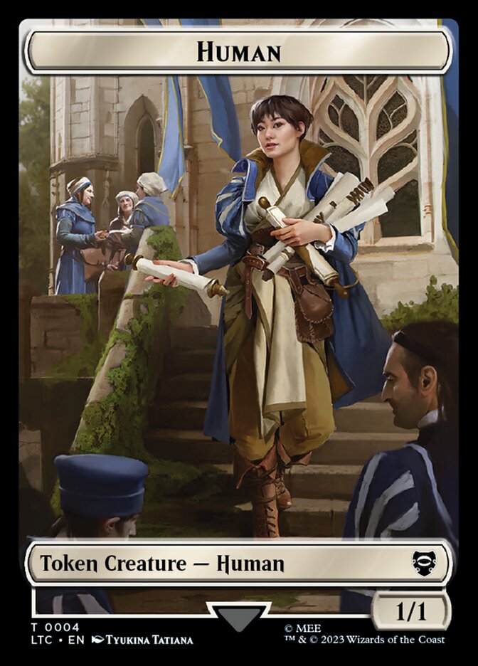 Human TLTC-4 Tales of Middle-earth Commander Tokens Magic card