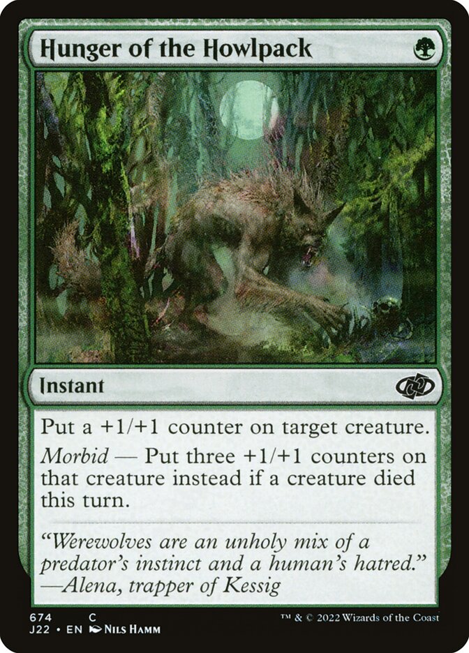 Hunger of the Howlpack J22-674 Jumpstart 2022 Magic card