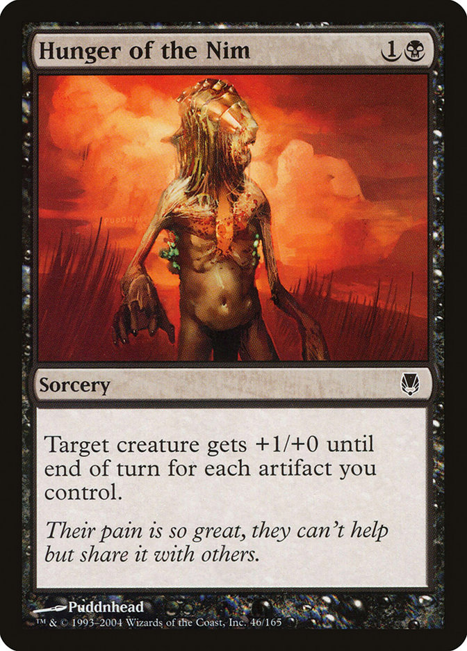 Hunger of the Nim DST-46 Darksteel Magic card