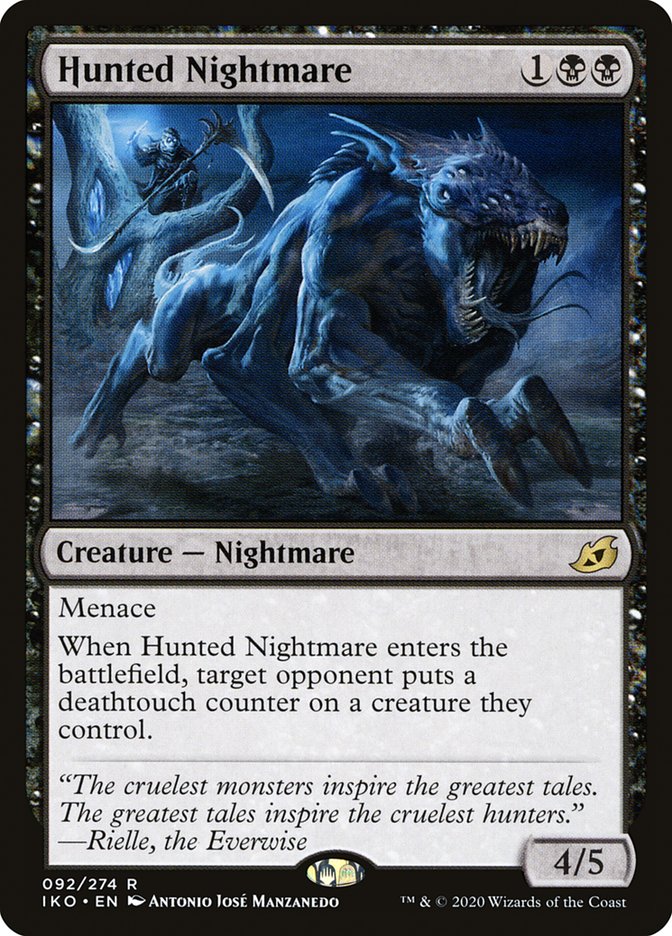 Hunted Nightmare IKO-92 Ikoria: Lair of Behemoths Magic card