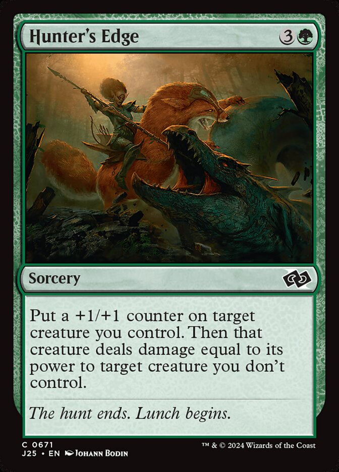 Hunter's Edge J25-671 Foundations Jumpstart Magic card