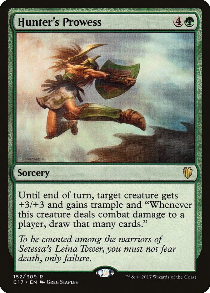 Hunter's Prowess C17-152 Commander 2017 Magic card
