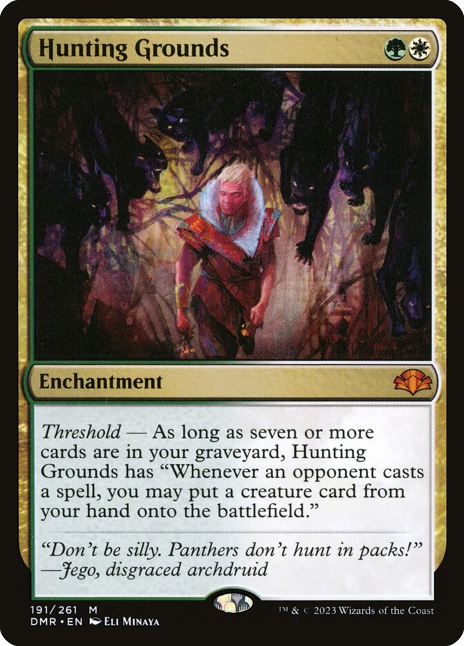 Hunting Grounds DMR-191 Dominaria Remastered Magic card