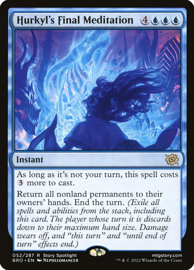 Hurkyl's Final Meditation BRO-52 The Brothers' War Magic card