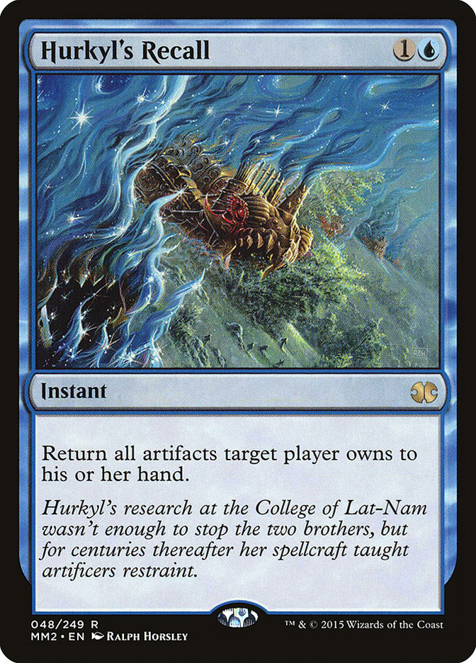 Hurkyl's Recall MM2-48 Modern Masters 2015 Magic card