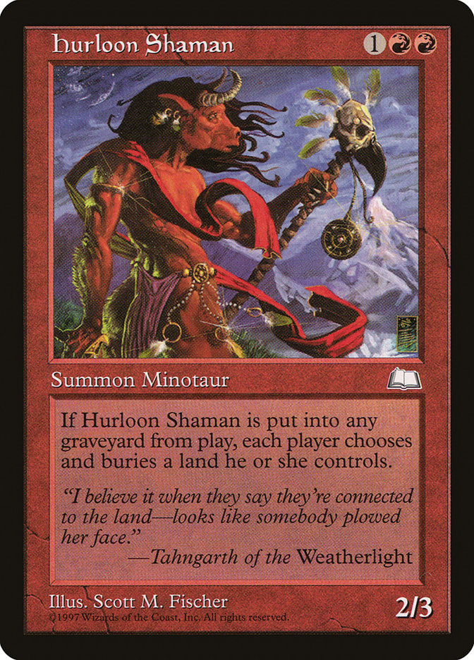 Hurloon Shaman WTH-108 Weatherlight Magic card