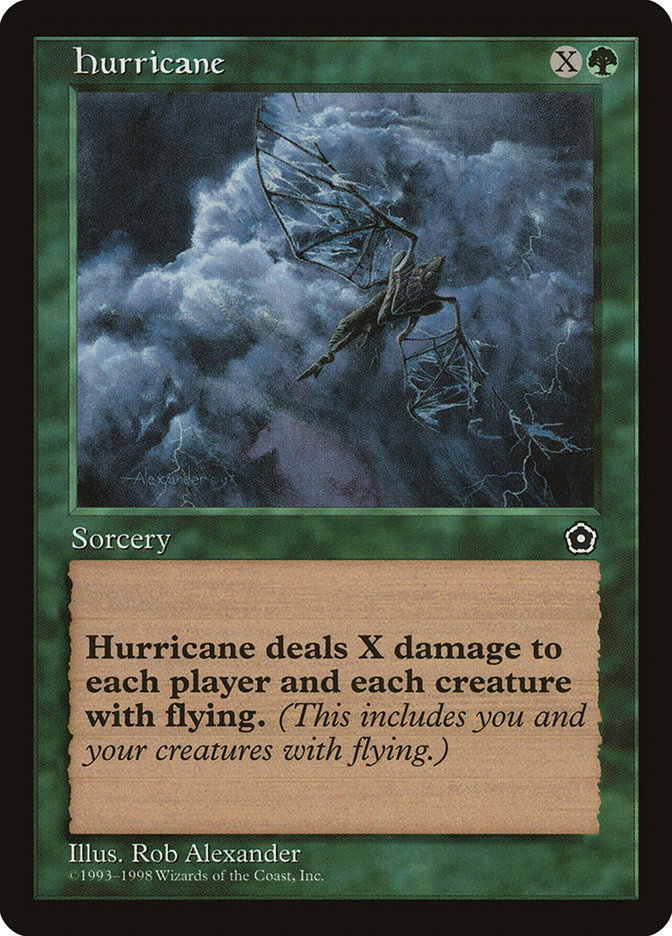Hurricane P02-129 Portal Second Age Magic card