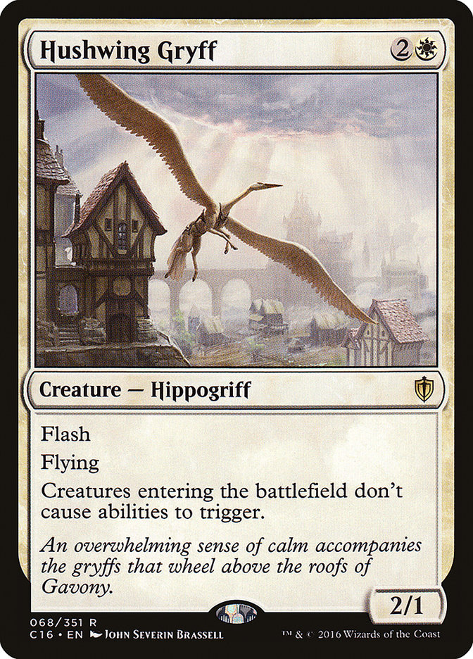 Hushwing Gryff C16-68 Commander 2016 Magic card
