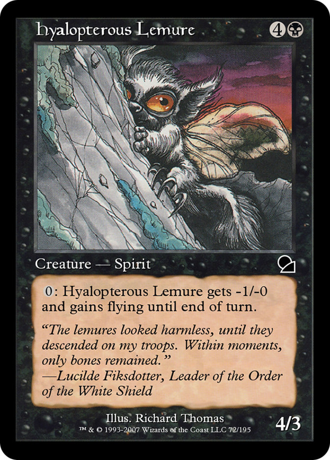 Hyalopterous Lemure ME1-72 Masters Edition Magic card