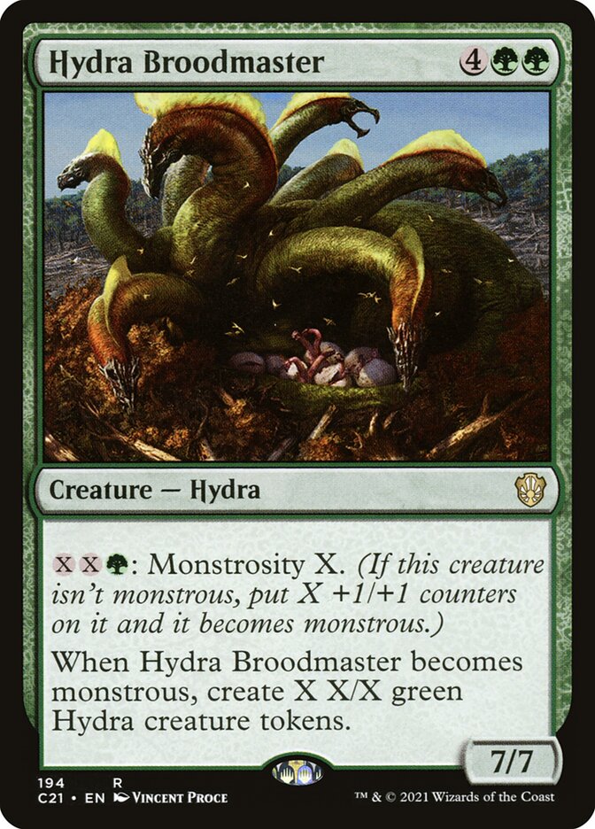 Hydra Broodmaster C21-194 Commander 2021 Magic card