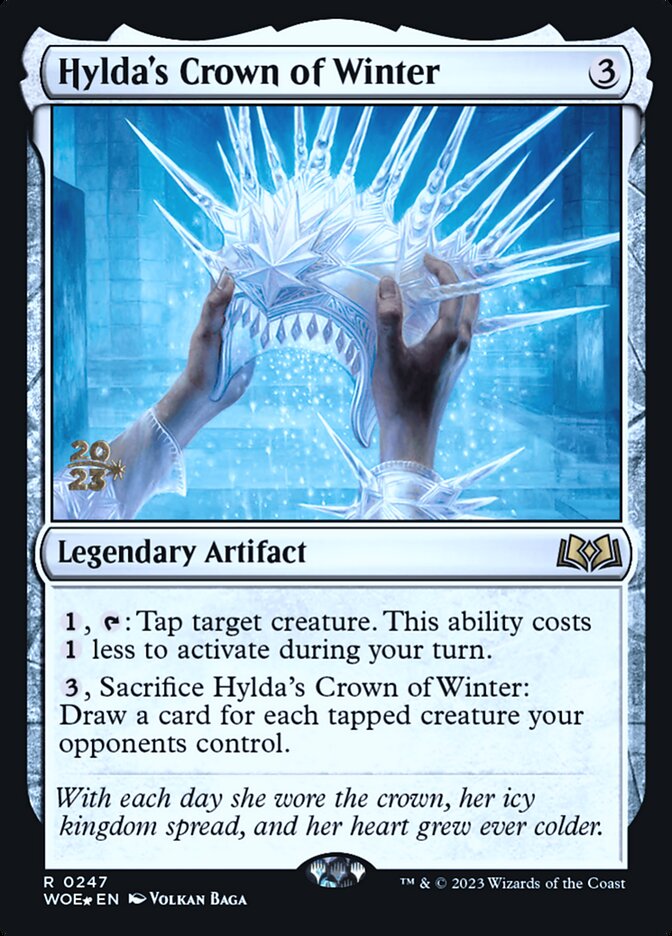 Hylda's Crown of Winter PWOE-247S Wilds of Eldraine Promos Magic card