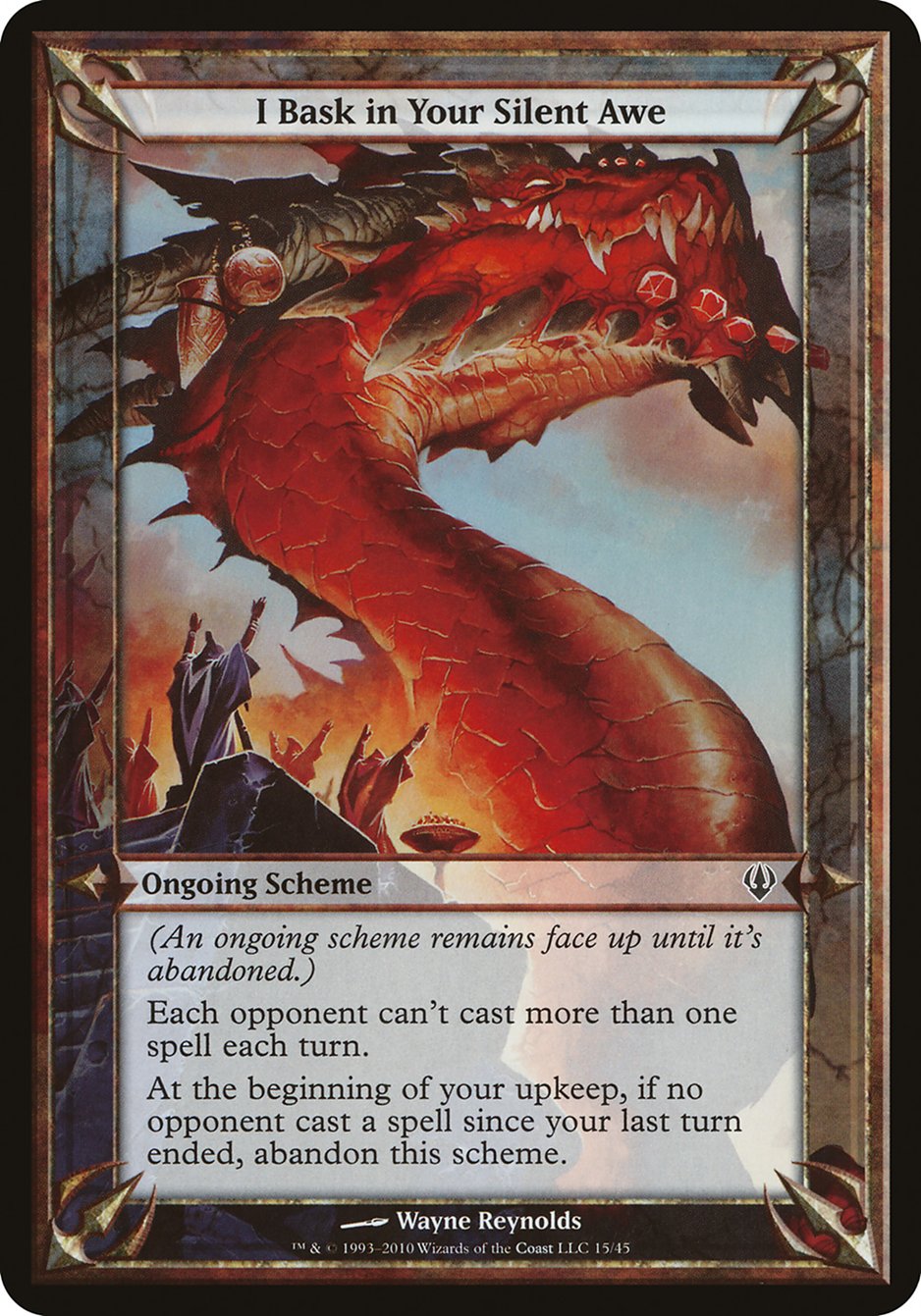 I Bask in Your Silent Awe OARC-15STAR Archenemy Schemes Magic card