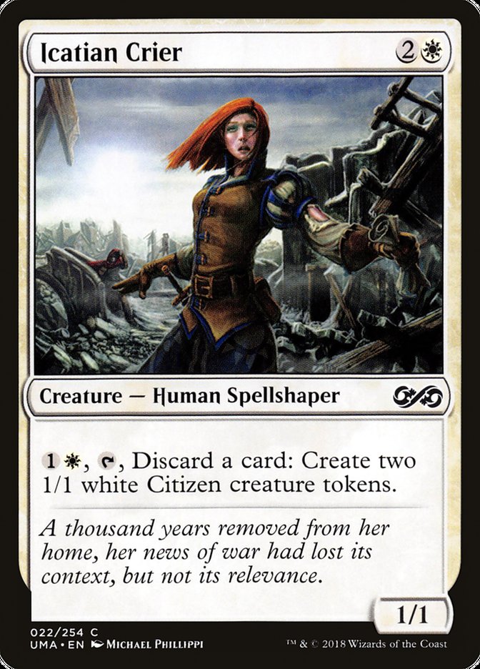 Icatian Crier UMA-22 Ultimate Masters Magic card