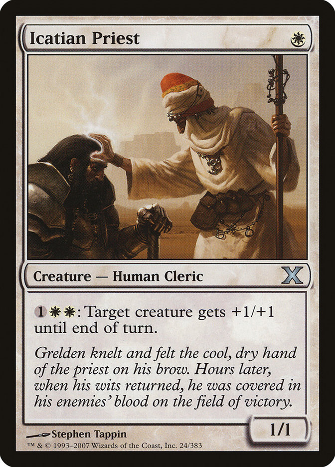 Icatian Priest 10E-24 Tenth Edition Magic card