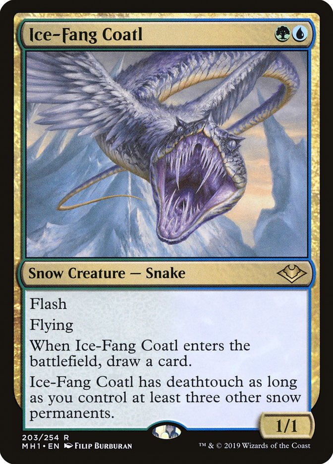Ice-Fang Coatl MH1-203 Modern Horizons Magic card