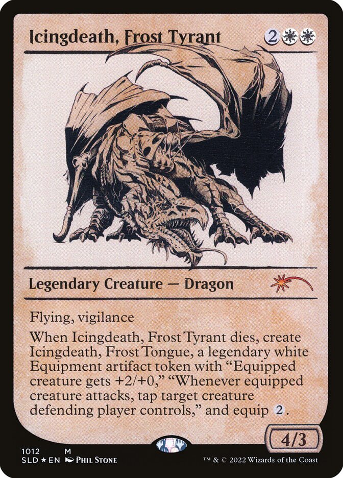 Icingdeath, Frost Tyrant SLD-1012B Secret Lair Drop Magic card