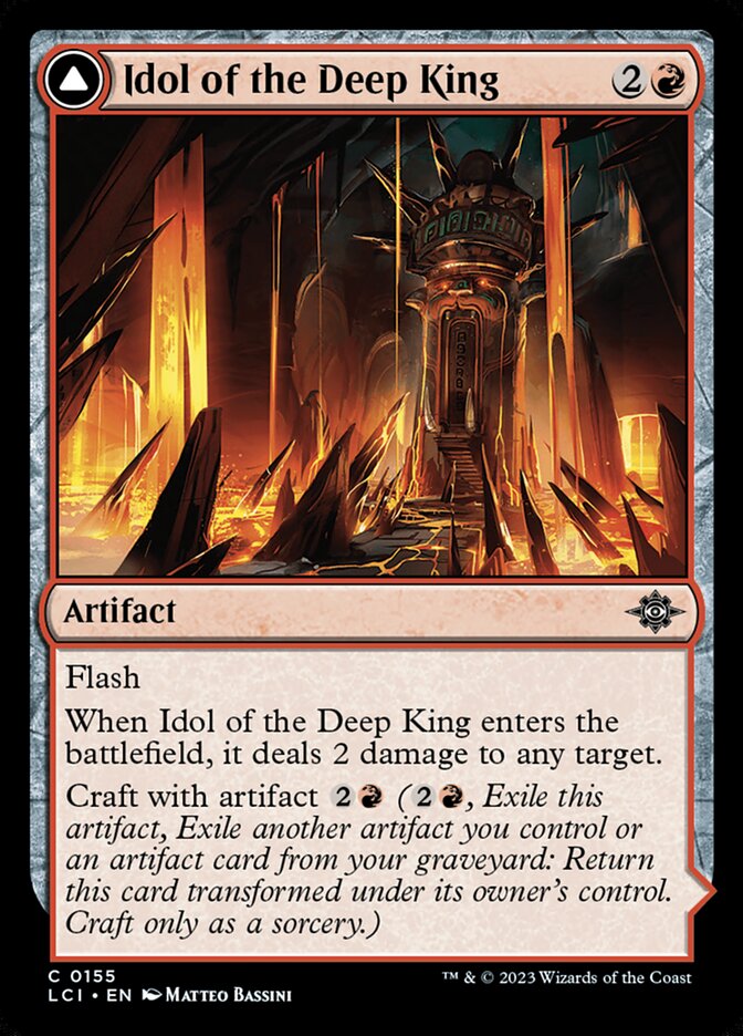 Idol of the Deep King // Sovereign's Macuahuitl LCI-155 The Lost Caverns of Ixalan Magic card