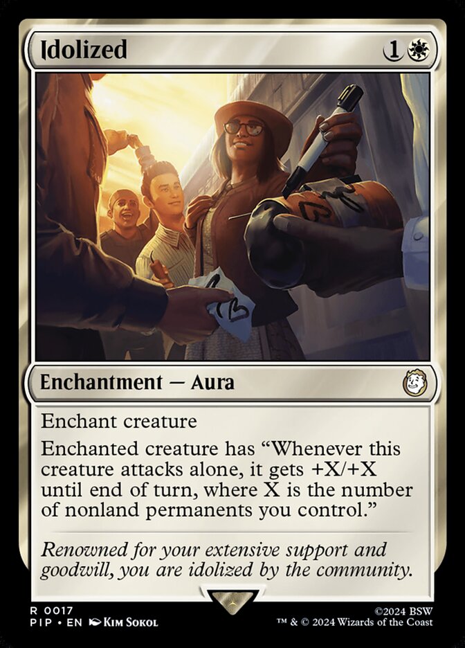 Idolized PIP-17 Fallout Magic card