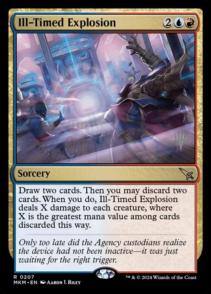 Ill-Timed Explosion PMKM-207P Murders at Karlov Manor Promos Magic card