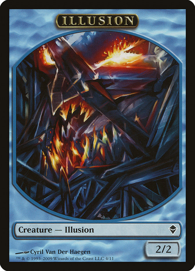 Illusion TZEN-4 Zendikar Tokens Magic card