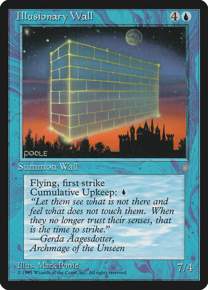 Illusionary Wall ICE-78 Ice Age Magic card