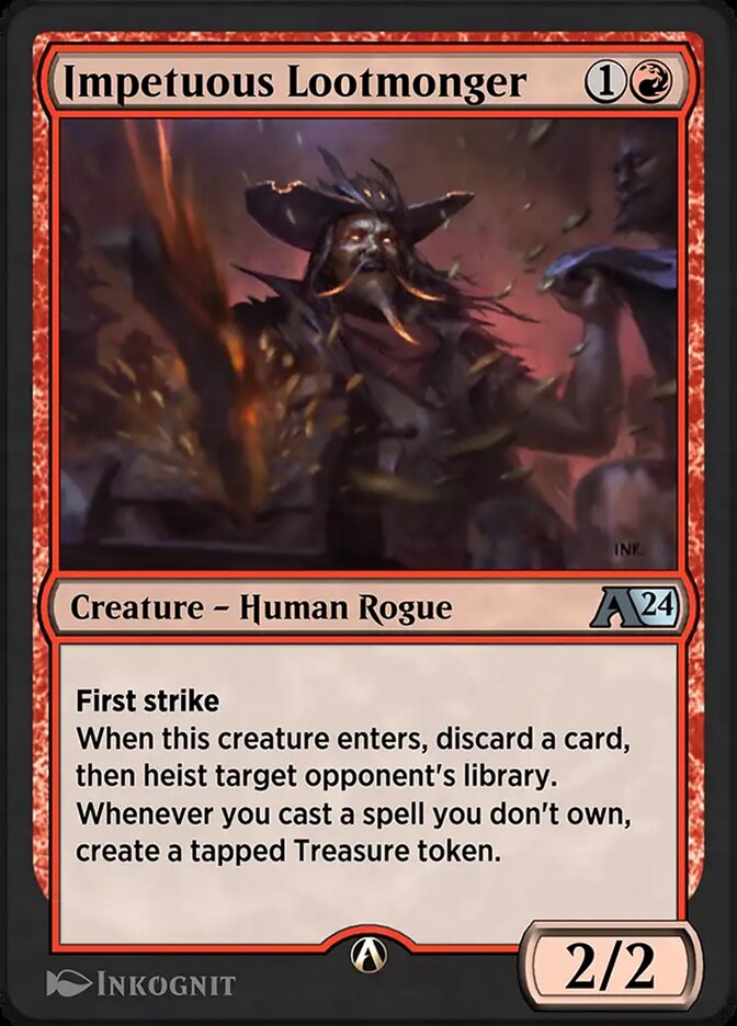 Impetuous Lootmonger YOTJ-12 Alchemy: Outlaws of Thunder Junction Magic card