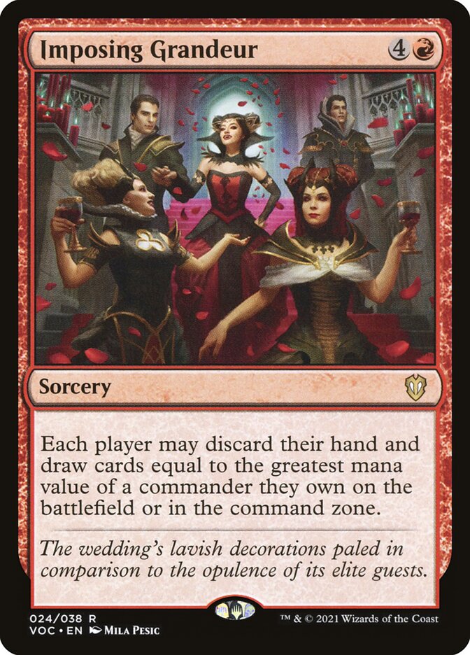 Imposing Grandeur VOC-24 Crimson Vow Commander Magic card