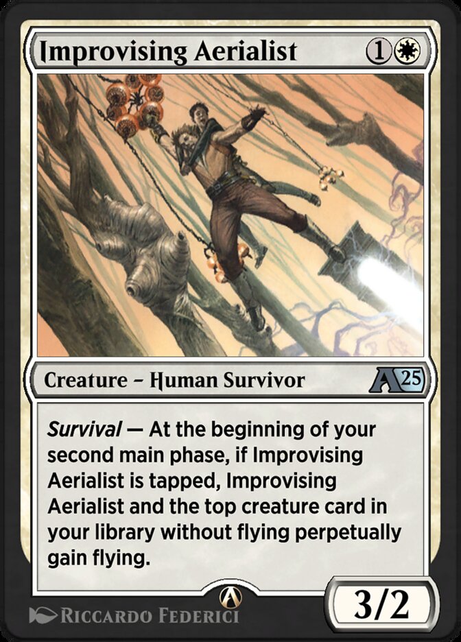 Improvising Aerialist YDSK-2 Alchemy: Duskmourn Magic card
