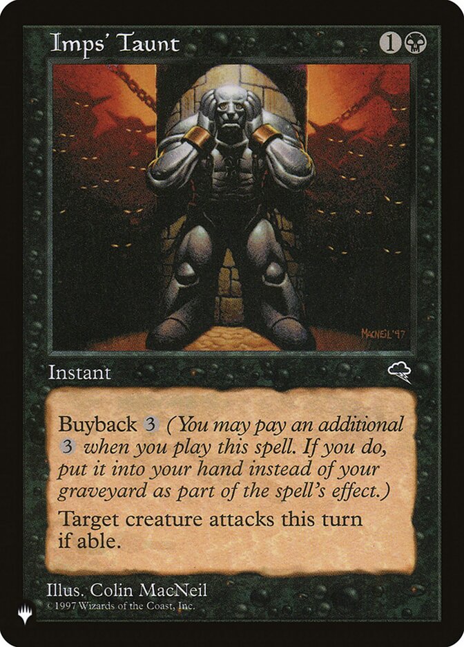 Imps' Taunt PLST-TMP-138 The List Magic card