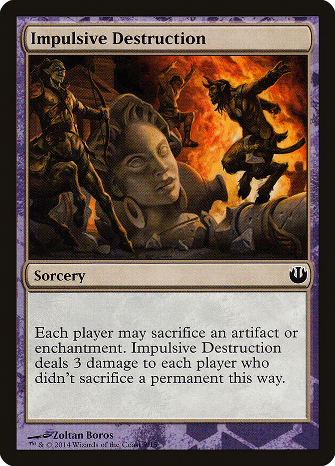 Impulsive Destruction TDAG-9 Defeat a God Magic card