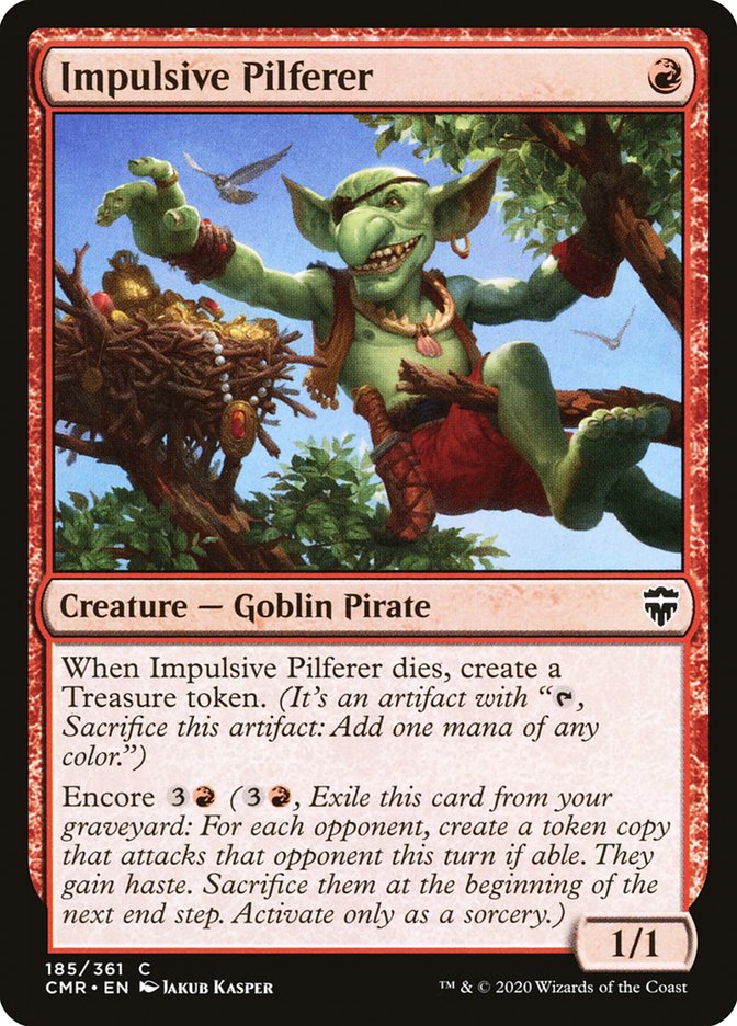 Impulsive Pilferer CMR-185 Commander Legends Magic card