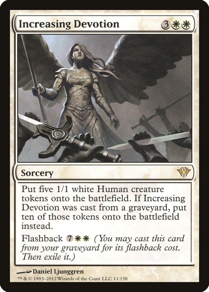 Increasing Devotion DKA-11 Dark Ascension Magic card