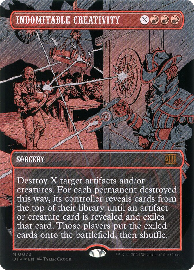 Indomitable Creativity OTP-72 Breaking News Magic card