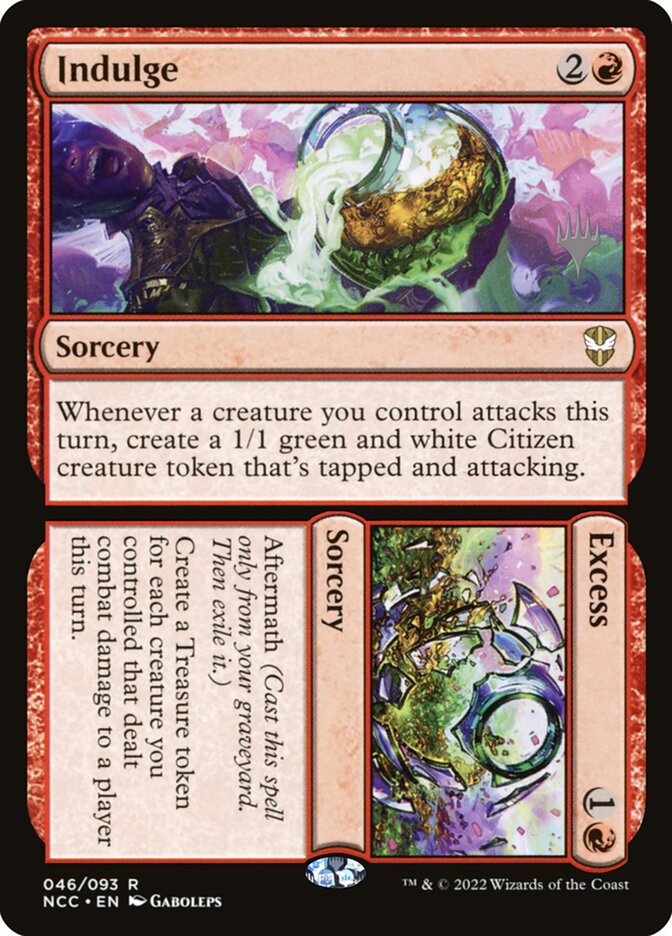 Indulge // Excess PNCC-46P New Capenna Commander Promos Magic card
