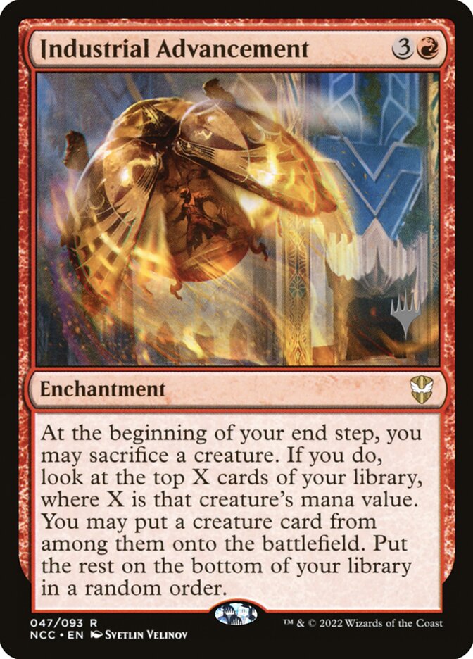 Industrial Advancement PNCC-47P New Capenna Commander Promos Magic card